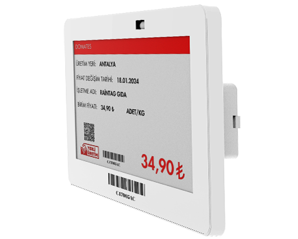 4.2 inc ESL Elektronik Raf Etiketi